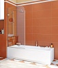 Шторка на ванну GuteWetter Trend Pearl GV-861B левая 70 см прозрачная, фурнитура хром