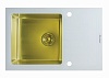 Кухонная мойка Seaman Eco Glass SMG-780W Gold, белый